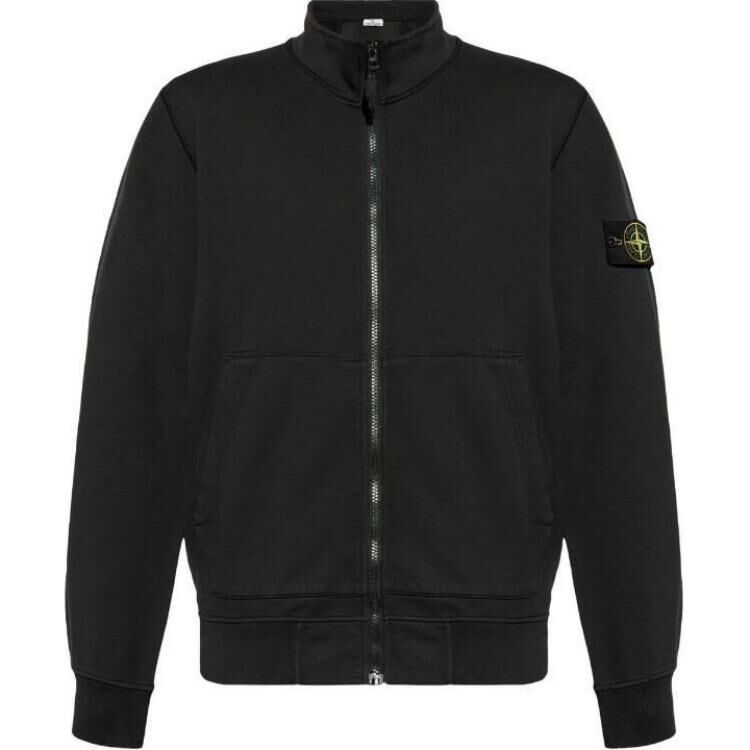 【代購】STONE ISLAND Logo Patch Zip-Up Jacket