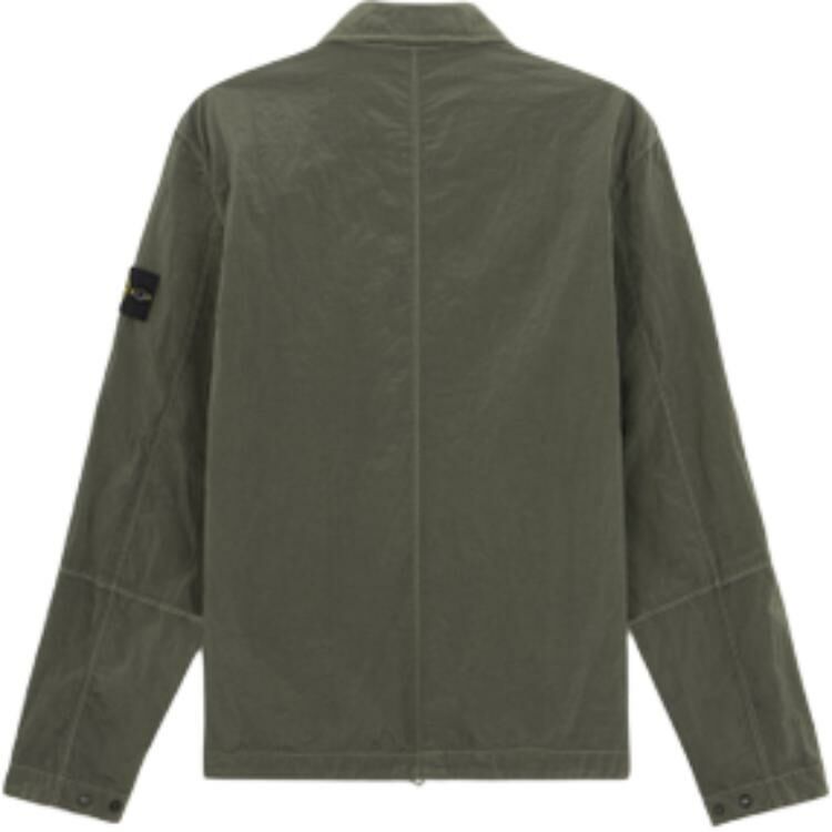 【代購】STONE ISLAND Compass Patch Zipped Overshirt