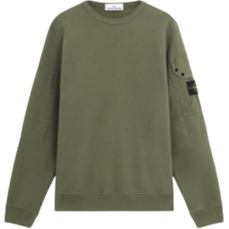 【代購】STONE ISLAND Logo Patch Crewneck Sweatshirt