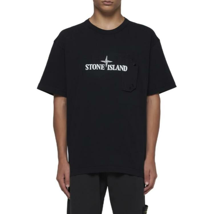 【代購】STONE ISLAND Logo Printed Crewneck T-Shirt