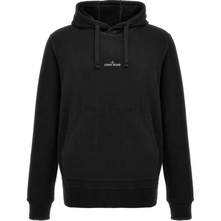 【代購】STONE ISLAND Logo Printed Drawstring Hoodie
