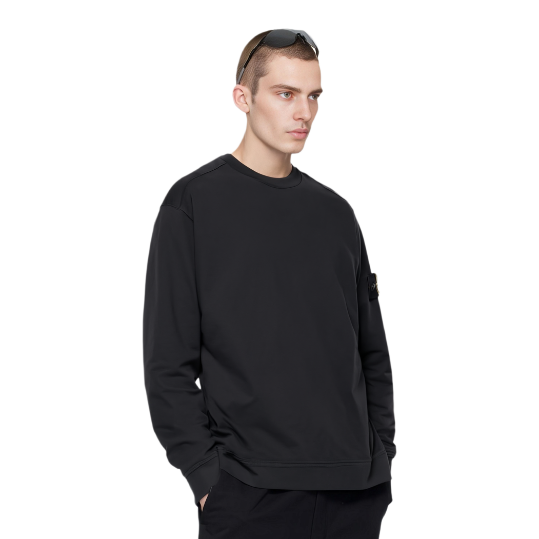 【代購】STONE ISLAND Logo-patch Cotton Sweatshirt