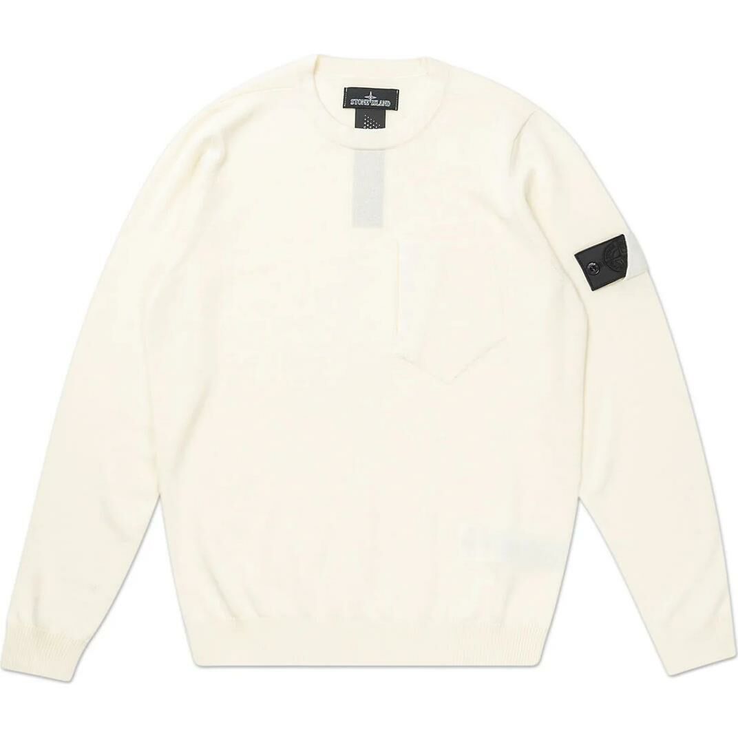 【代購】STONE ISLAND Sweaters Men White