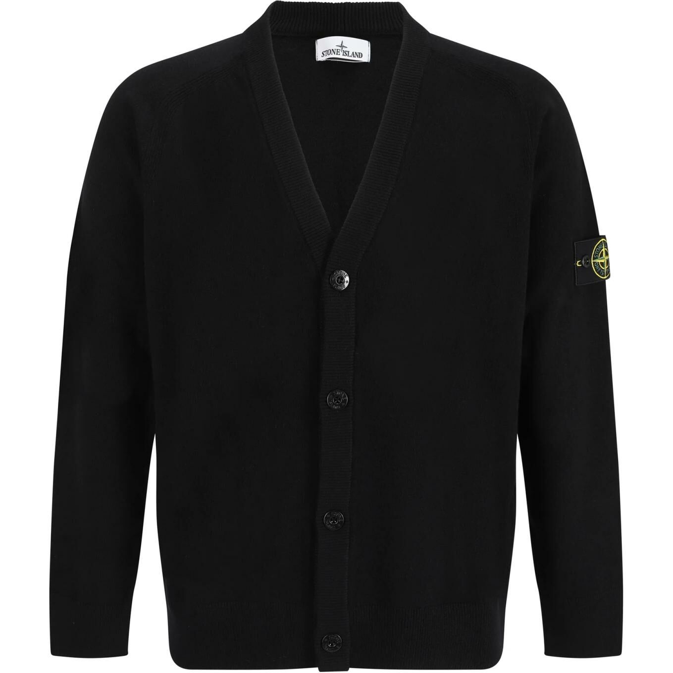 【代購】STONE ISLAND Compass Patch V-Neck Knitted Cardigan