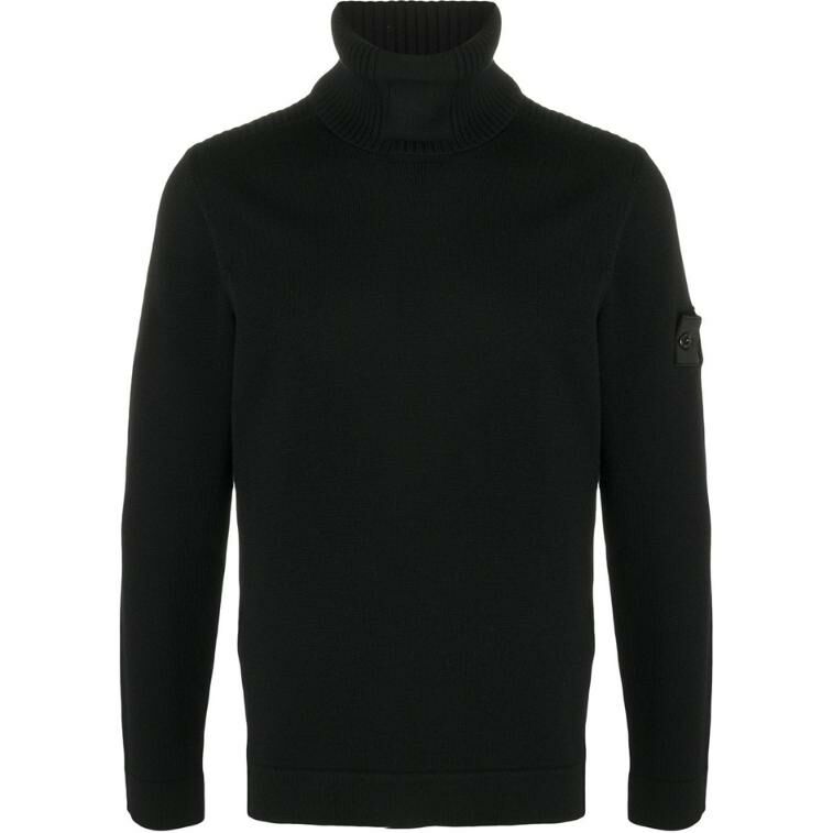【代購】STONE ISLAND Knitwear Men's Black