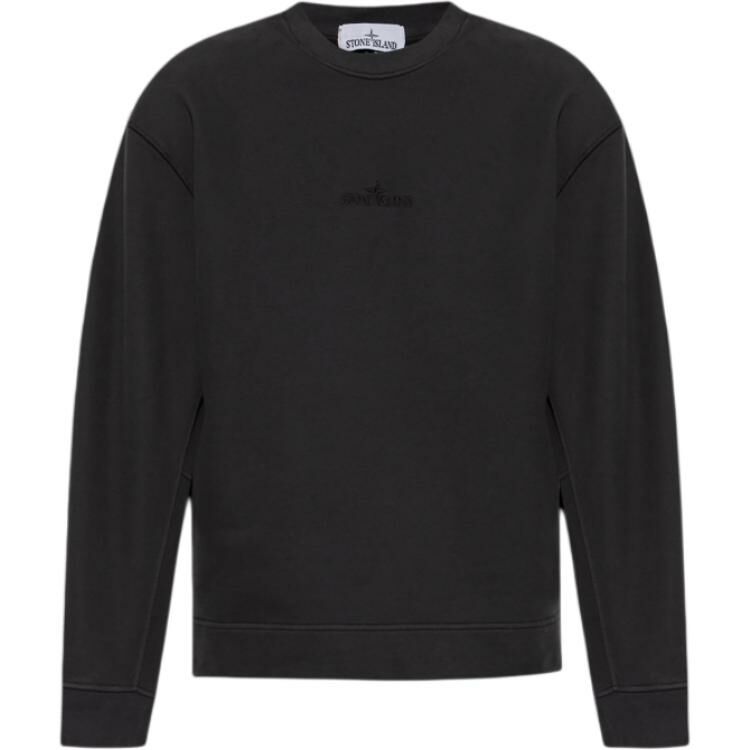 【代購】STONE ISLAND Logo Embroidered Crewneck Sweatshirt