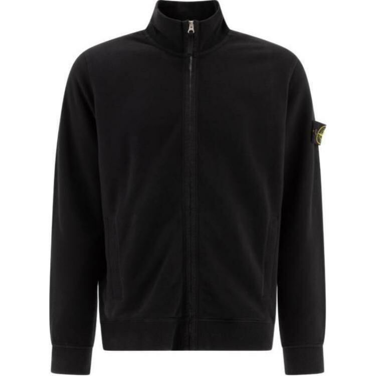 【代購】STONE ISLAND Logo Patch Zip-Up Sweatshirt