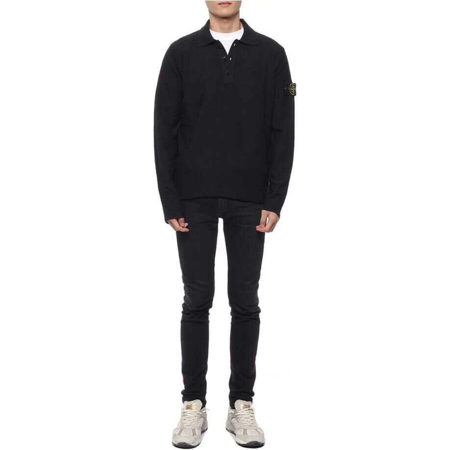 【代購】STONE ISLAND Polo Shirt Men's Black