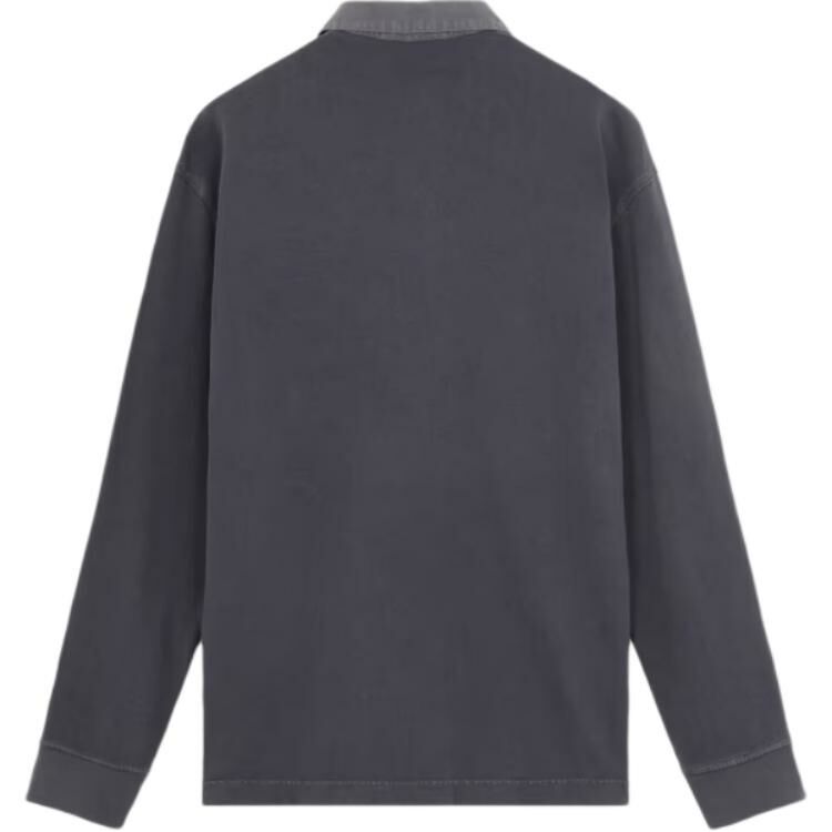 【代購】STONE ISLAND Logo Printed Long-Sleeved Polo Shirt