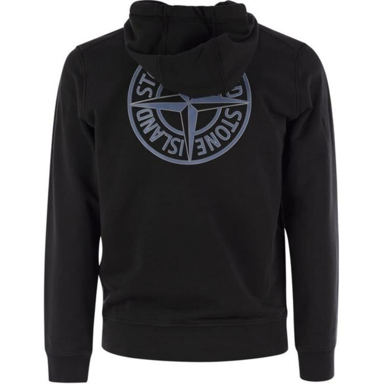 【代購】STONE ISLAND Logo Printed Drawstring Hoodie