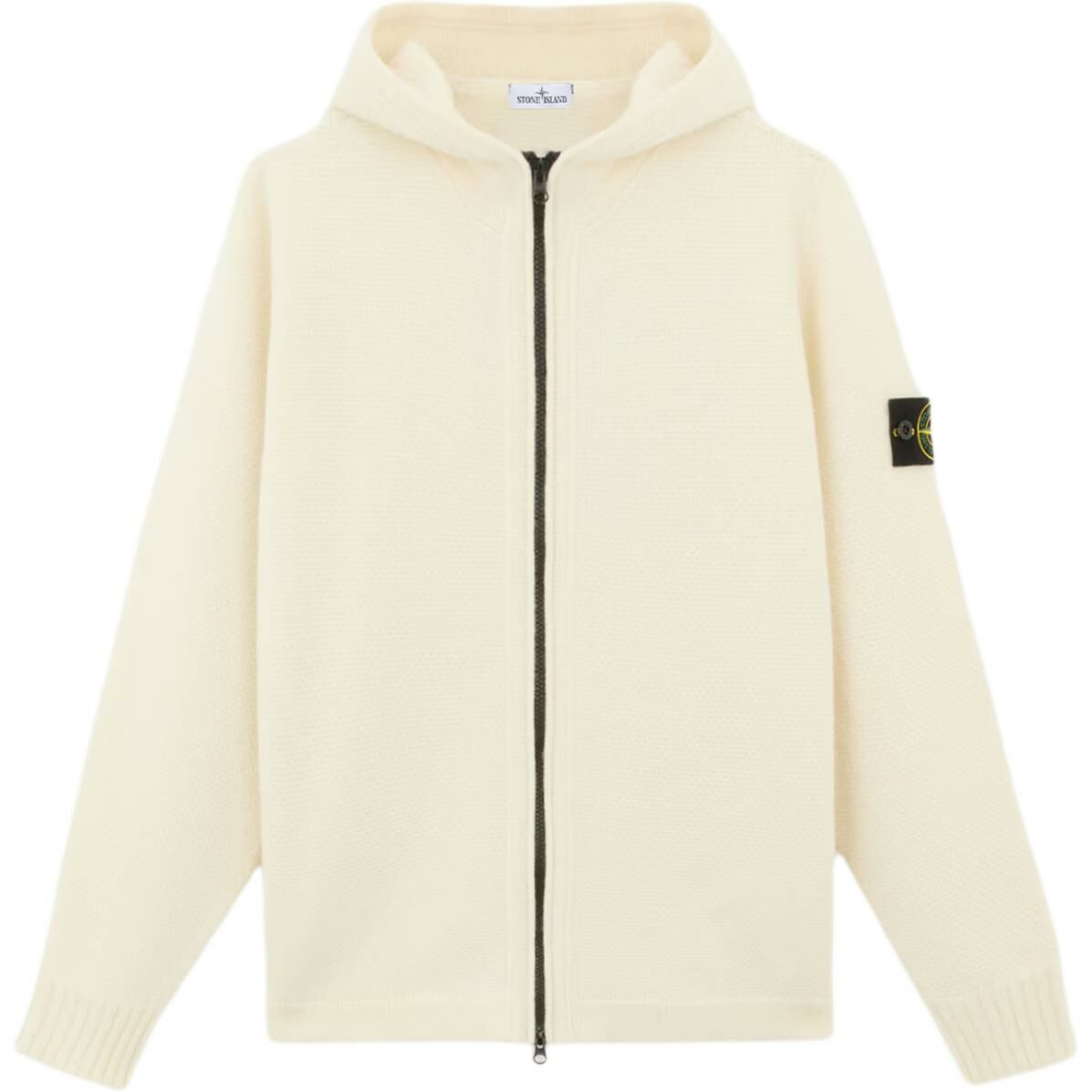 【代購】STONE ISLAND Logo Patch Hooded Cardigan