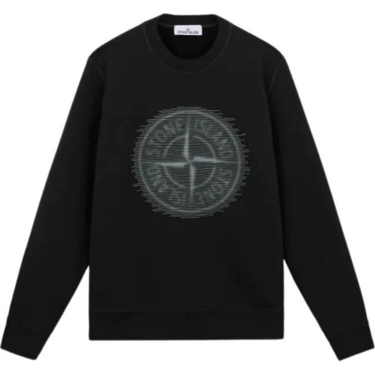【代購】STONE ISLAND Compass Detailed Crewneck Sweatshirt