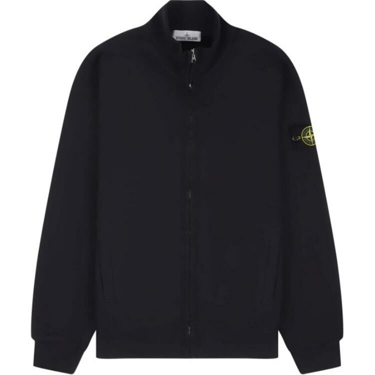 【代購】STONE ISLAND Logo Patch Zip-Up Sweatshirt
