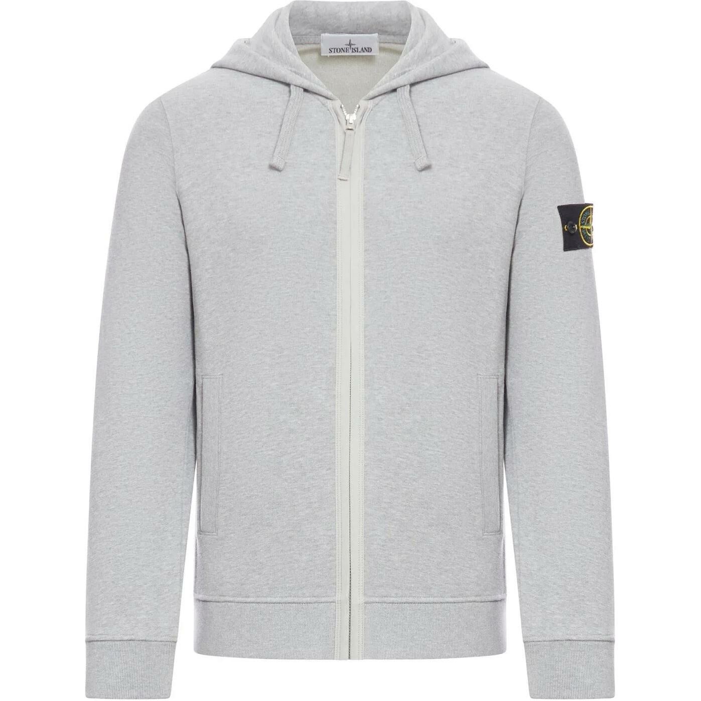【代購】STONE ISLAND Logo Patch Zip-Up Hoodie