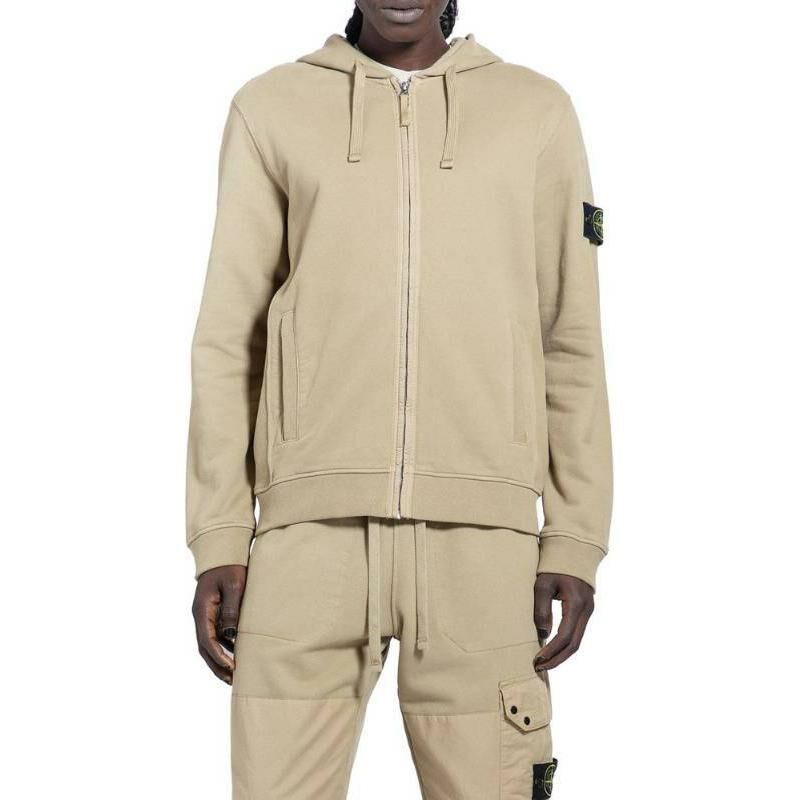 【代購】STONE ISLAND Logo Patch Zip-Up Hoodie