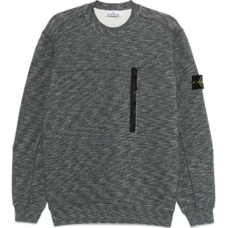 【代購】STONE ISLAND Chest-Pocket Front Yoke Sweatshirt