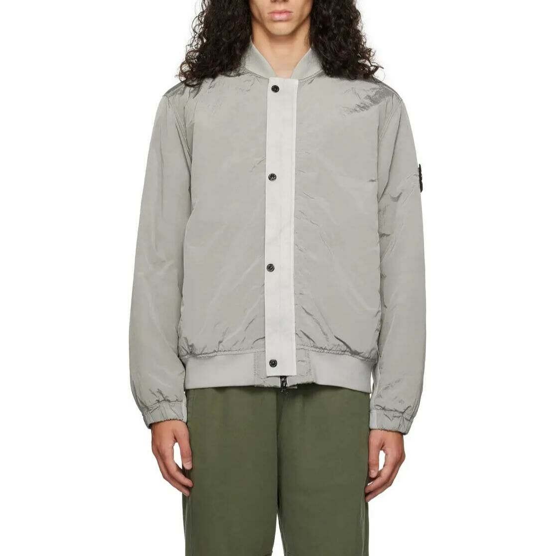 【代購】STONE ISLAND Jackets Coats Men's Light Gray