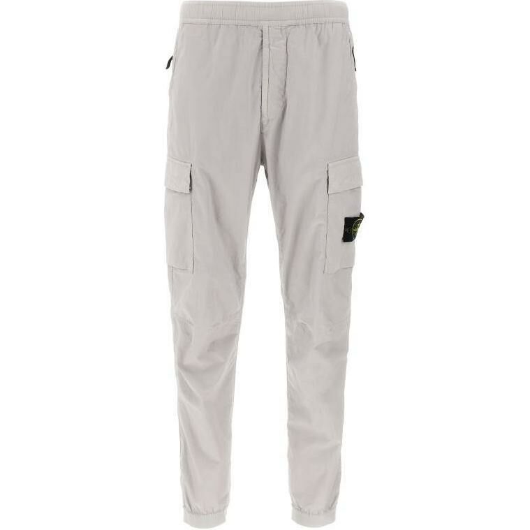 【代購】STONE ISLAND Compass Patch Tapered-Leg Cargo Pants