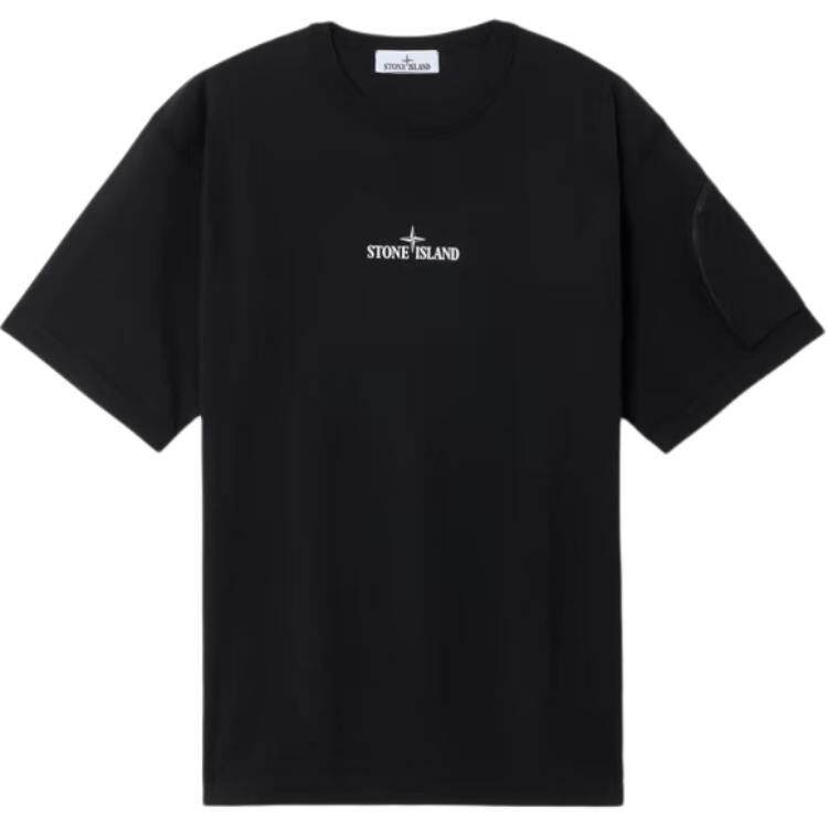【代購】STONE ISLAND Logo Printed Crewneck T-Shirt