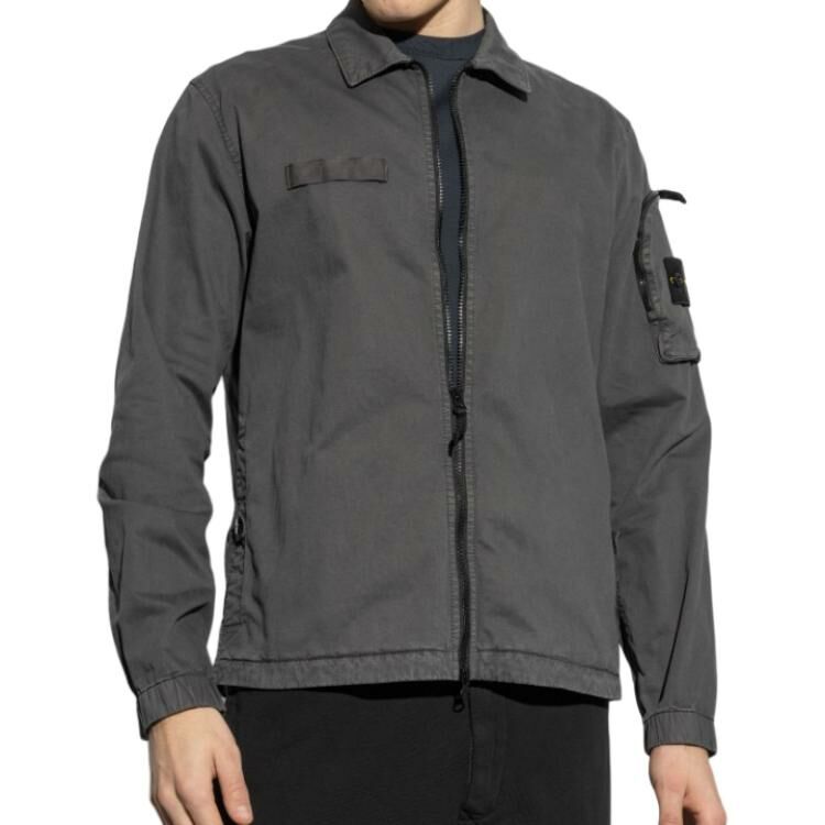 【代購】STONE ISLAND Logo-Patch Zipped Jacket