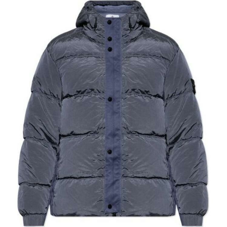 【代購】STONE ISLAND Logo Patch Hooded Puffer Jacket