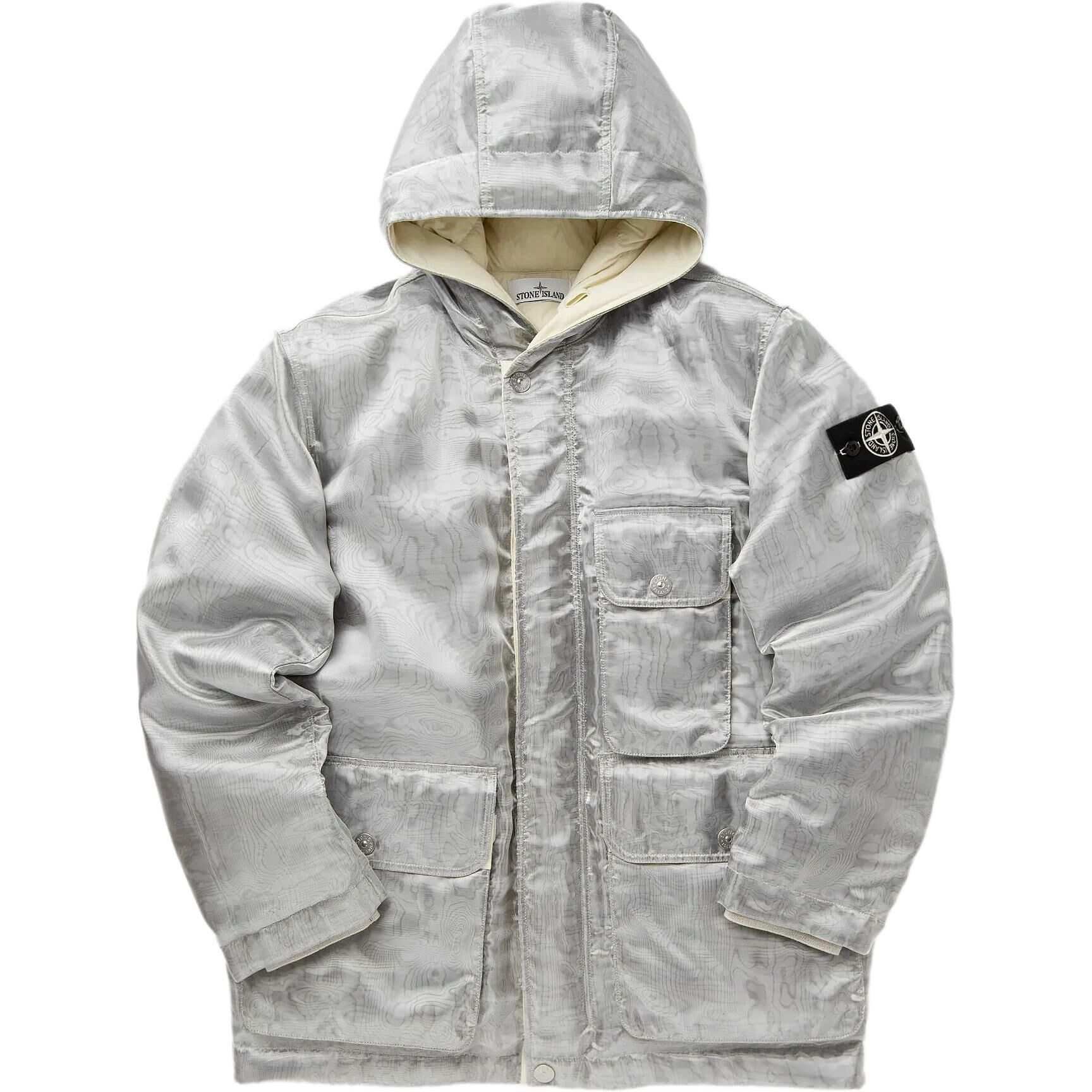 【代購】STONE ISLAND Moire-effect Puffer Jacket