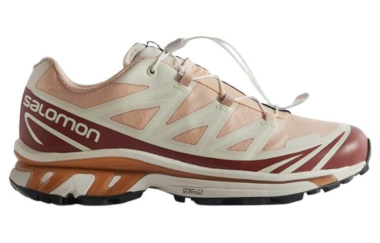 【代購】SALOMON X Kith XT-6 Gtx GORE-TEX Cream Pink Red