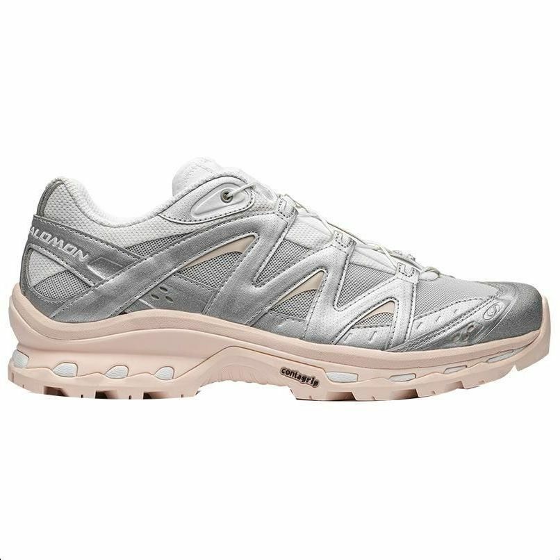 【代購】SALOMON XT-Quest Slip-Resistant Low-Top Outdoor Shoes Unisex Gray White Pink