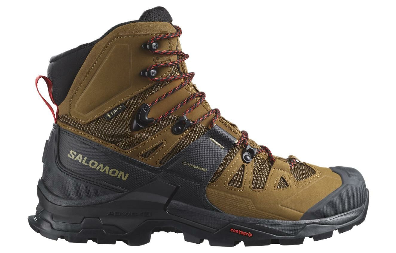 【代購】SALOMON XT-Quest 4 Slip-Resistant Water-Resistant High-Top Outdoor Shoes Men's Brown