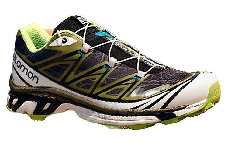 【代購】KOLON SPORT x SALOMON XT-6 Anti-Slip And Wear-Resistant Lightweight Low-Top Outdoor Shoes Unisex Gray Green