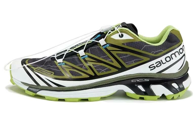 【代購】KOLON SPORT x SALOMON XT-6 Anti-Slip And Wear-Resistant Lightweight Low-Top Outdoor Shoes Unisex Gray Green