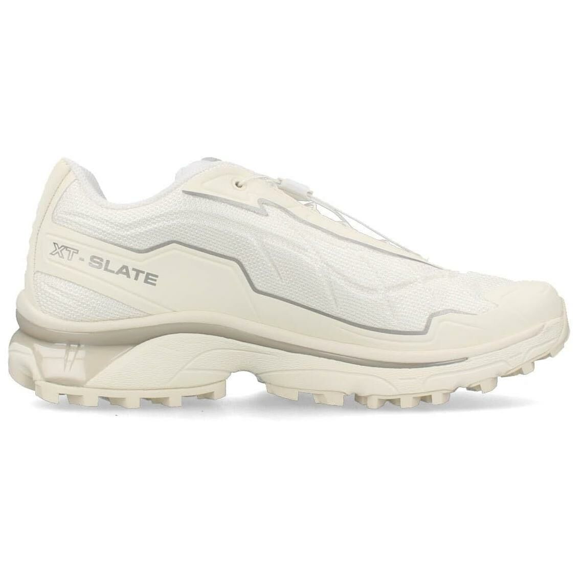 【代購】SALOMON XT-Slate Advanced Cushioning Wear-Resistant Low-Top Casual Shoes Unisex White Silver