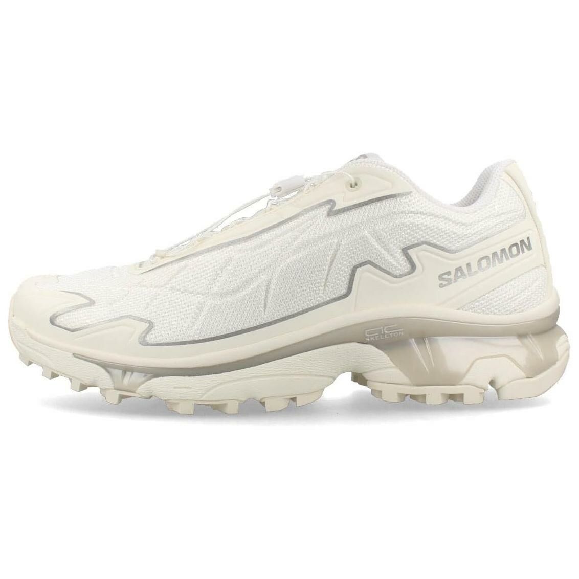 【代購】SALOMON XT-Slate Advanced Cushioning Wear-Resistant Low-Top Casual Shoes Unisex White Silver