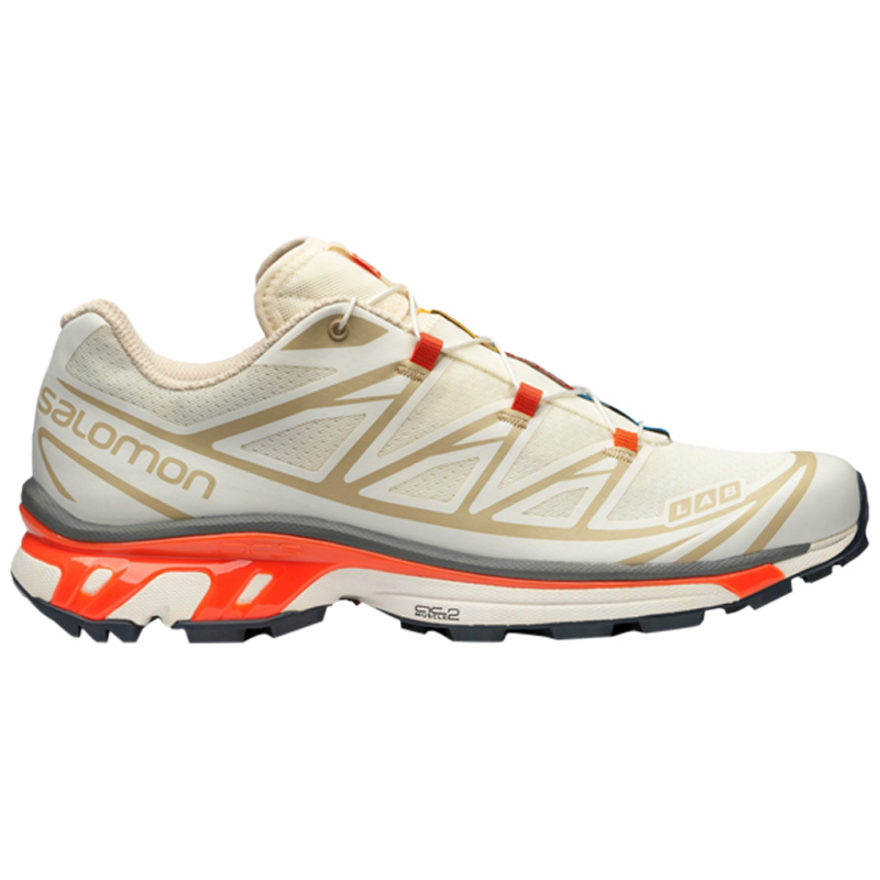 【代購】SALOMON XT-6 Bleached Sand Red Orange