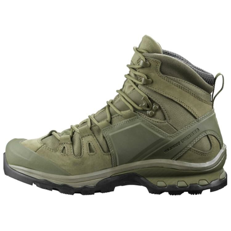 【代購】SALOMON QUEST 4D FORCES 2 EN GTX Water-Resistant Wear-Resistant Slip-Resistant Short Outdoor Boots Unisex Green