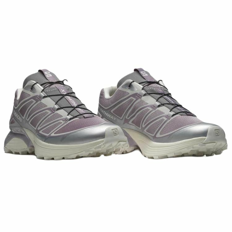 【代購】SALOMON XT-Pathway Anti-Slip Wear-Resistant Low-Top Casual Running Shoes Unisex Gray