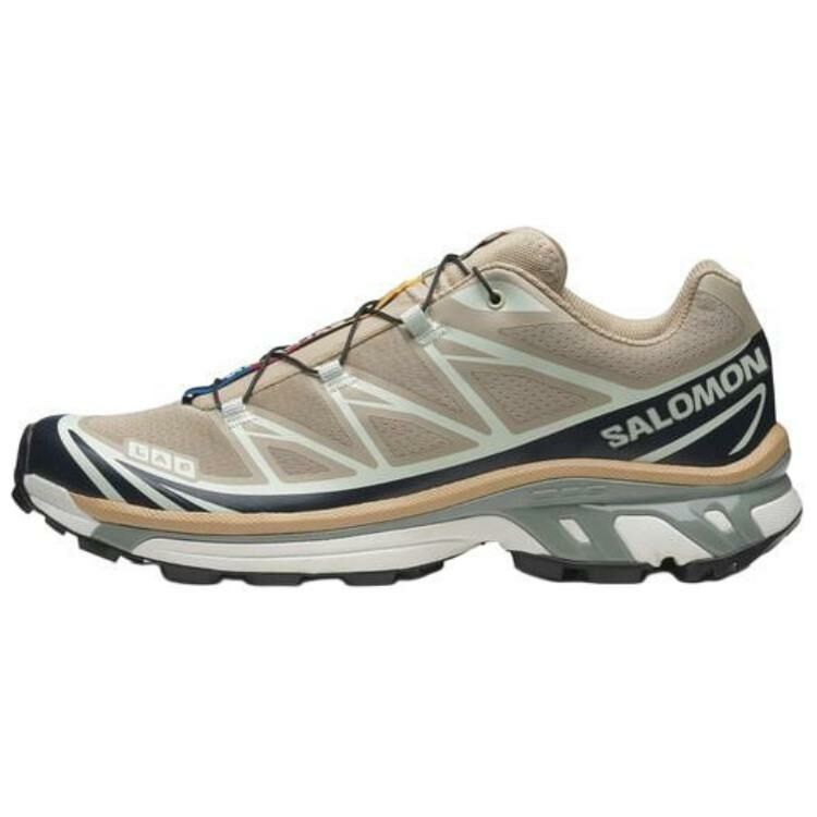 【代購】SALOMON XT-6 Anti-Slip Wear-Resistant Low-Top Running Shoes Unisex Khaki/Black