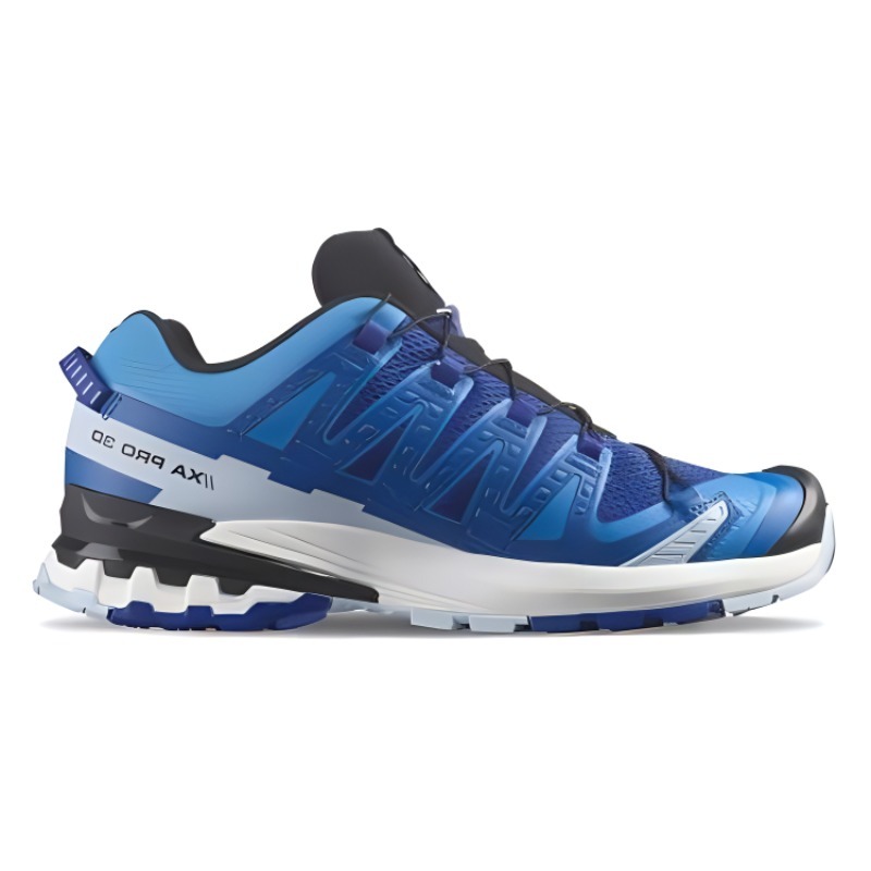 【代購】SALOMON XA Pro 3D V9 Cushioning Wear-Resistant Low-Top Outdoor Shoes Men's Blue White