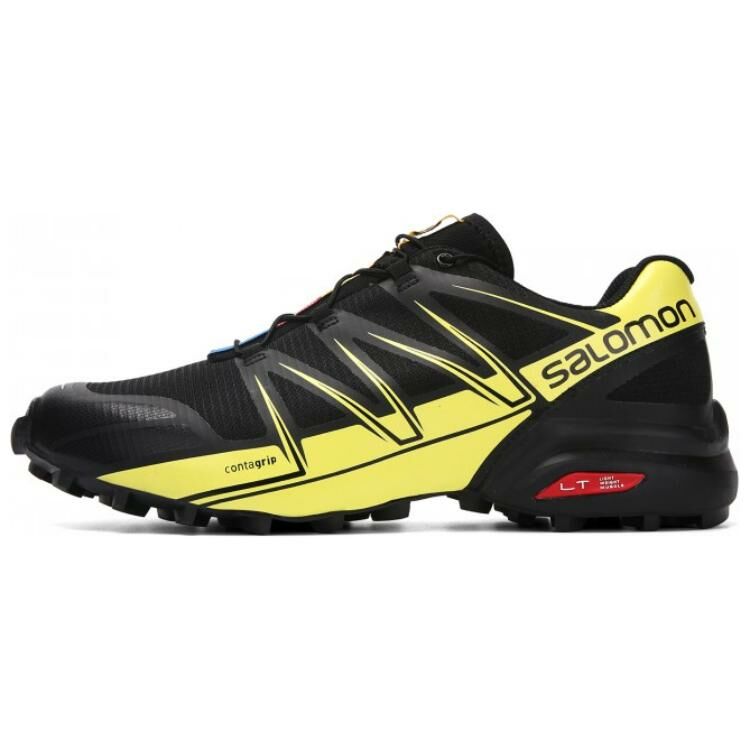 【代購】SALOMON SPEEDCROSS PRO Anti-Slip And Wear-Resistant Lightweight Low-Top Trekking Shoes Men's Black Yellow