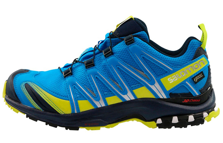 【代購】SALOMON XA PRO 3D Gt Durable Breathable Low-Top Outdoor Functional Shoes Blue Yellow