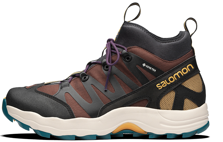 【代購】SALOMON XA-Pro 1 Mid Gore-Tex Black Chocolate Brown Blue