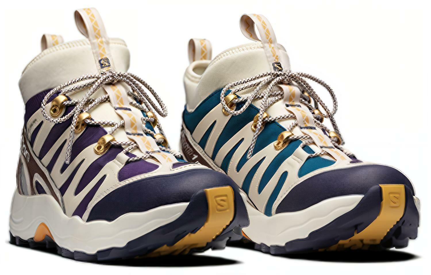 【代購】SALOMON Xa Pro 1 Mid Gore-Tex 'Cream Purple Brown'