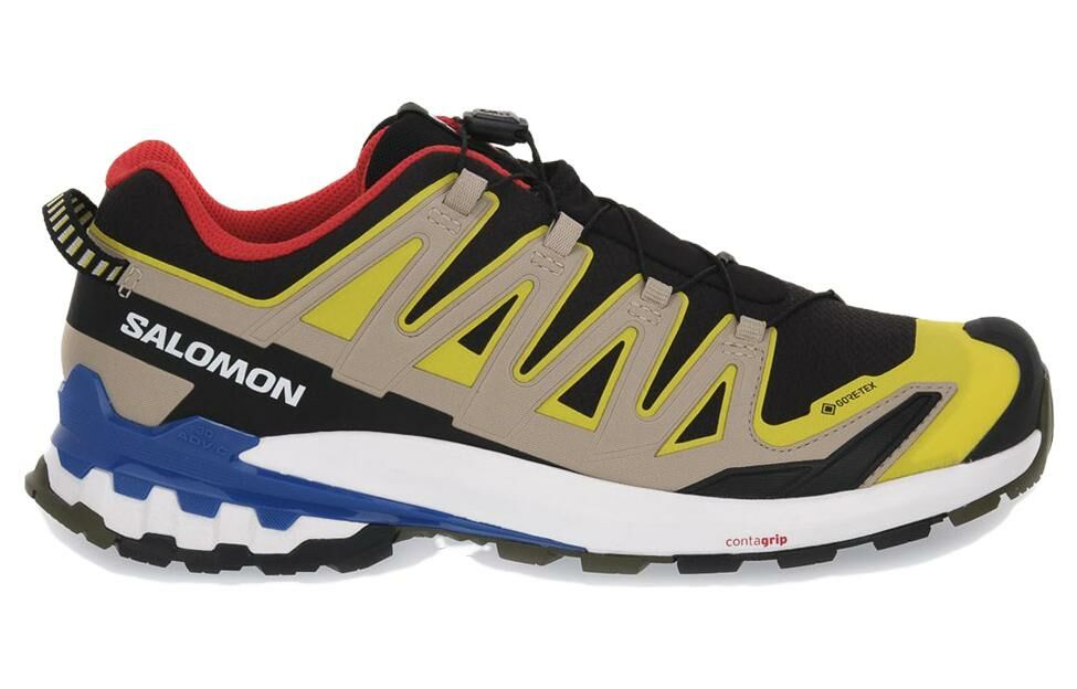 【代購】SALOMON XA Pro 3D V9 Durable Breathable Low-Top Outdoor Shoes Men's Black Yellow