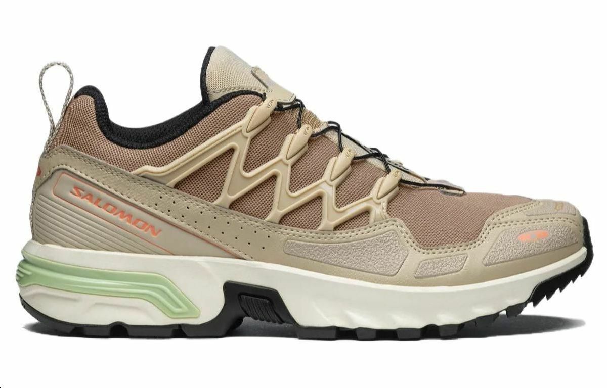 【代購】SALOMON ACS + Cushioning Wear-Resistant Low-Top Outdoor Shoes Unisex Beige Brown