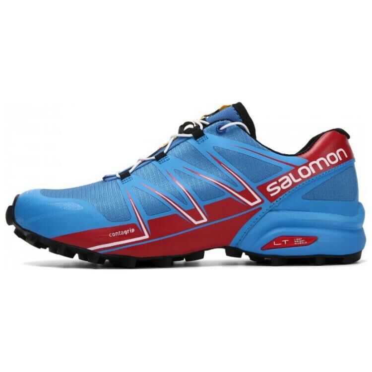 【代購】SALOMON SPEEDCROSS PRO Anti-Slip Wear-Resistant Low-Top Trail Running Running Shoes Men's Blue Red