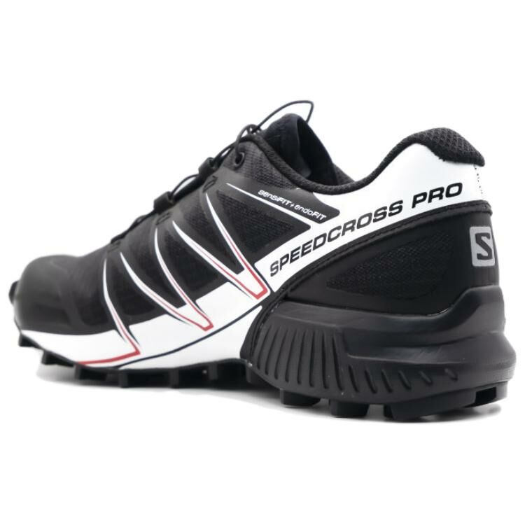【代購】SALOMON SPEEDCROSS PRO Abrasion-Resistant Low-Top Trail Running Running Shoes Men Black White