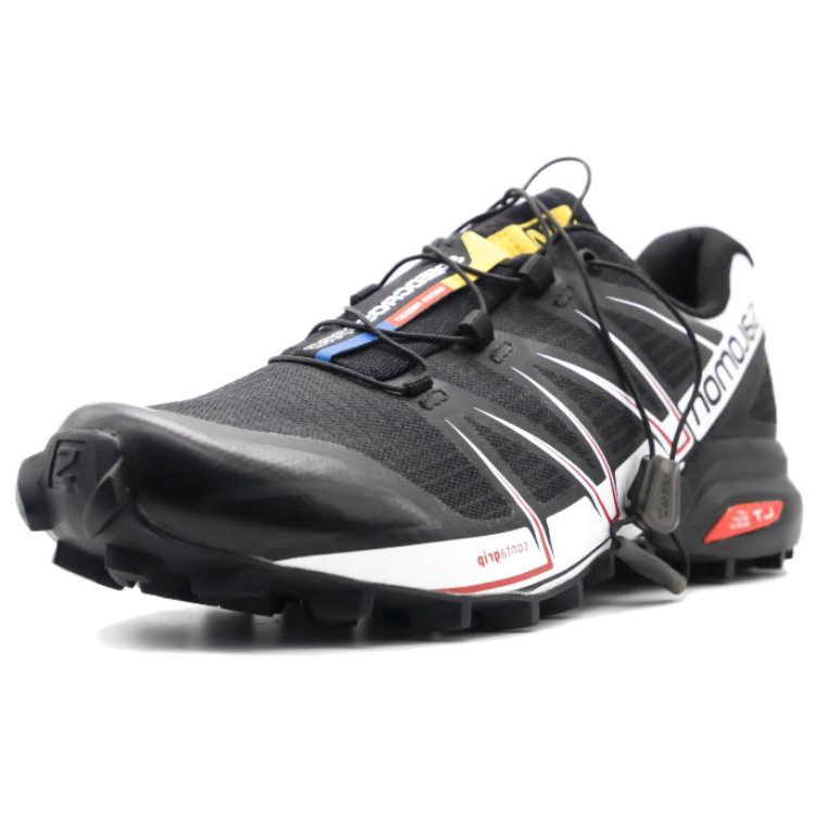 【代購】SALOMON SPEEDCROSS PRO Abrasion-Resistant Low-Top Trail Running Running Shoes Men Black White