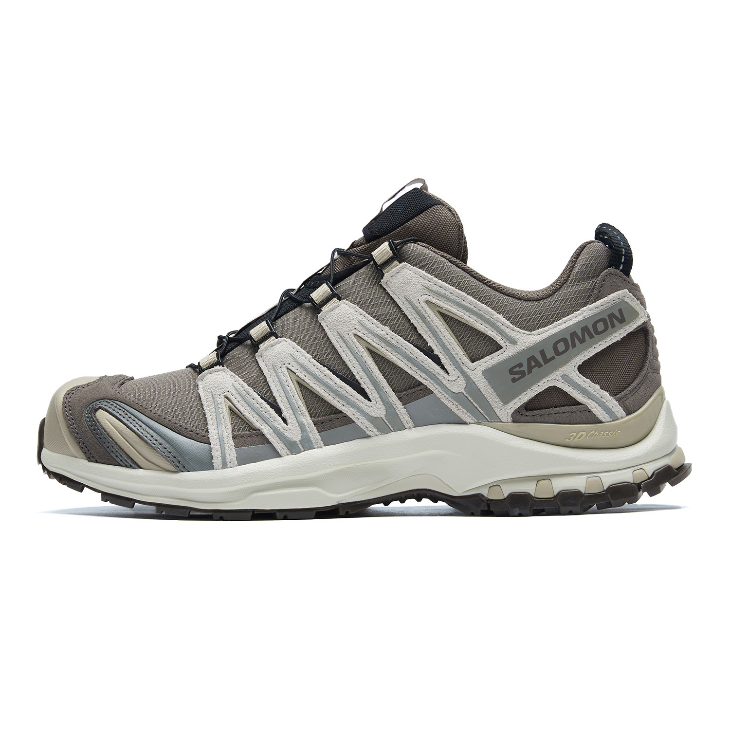 【代購】SALOMON XA PRO 3D Anti-Slip Wear-Resistant Low-Top Running Shoes Unisex Taupe Light Green Apricot