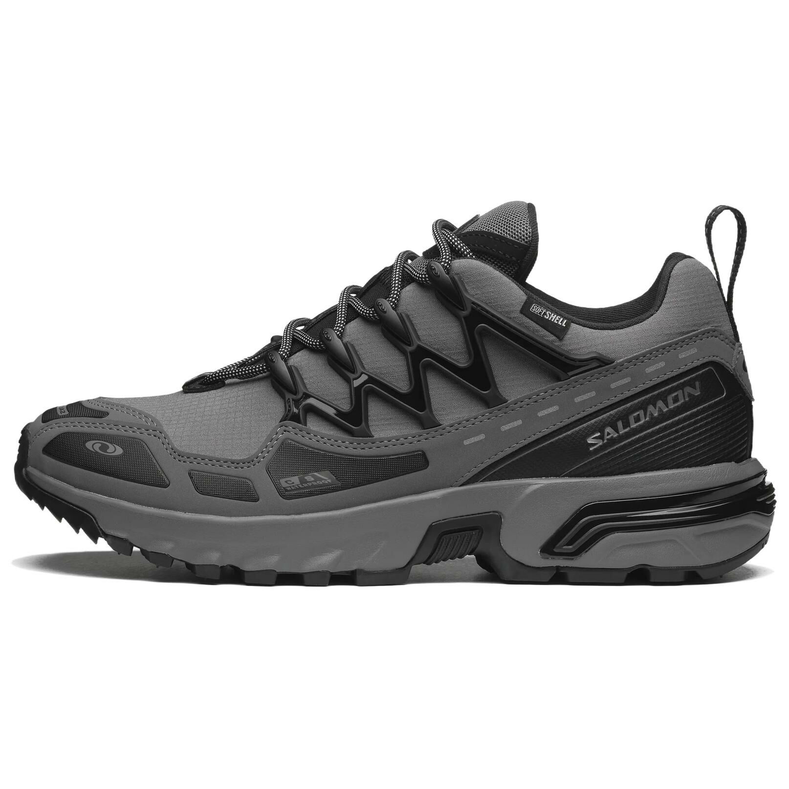 【代購】SALOMON ACS + CSWP Cushioned Wear-Resistant Lightweight Slip-Resistant Low-Top Running Shoes Unisex Stone Gray