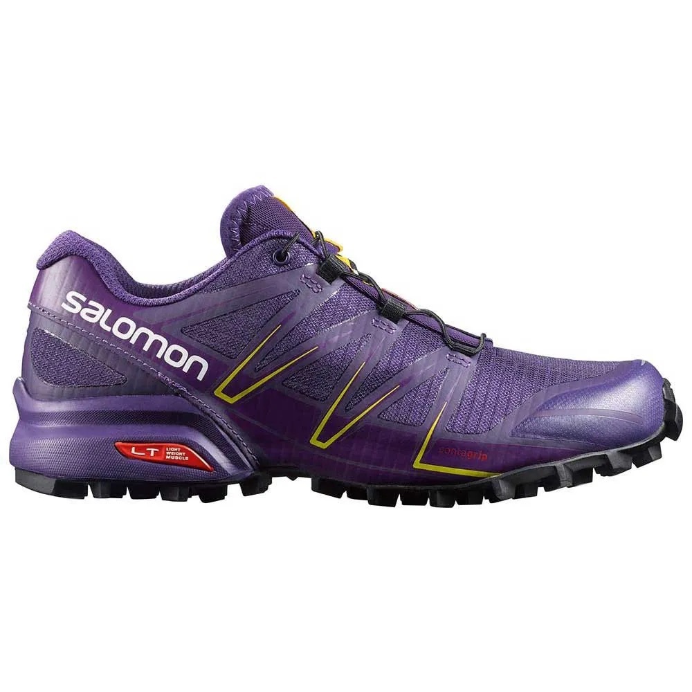 【代購】SALOMON SPEEDCROSS PRO Slip-Resistant Breathable Low-Top Running Shoes Women's Purple